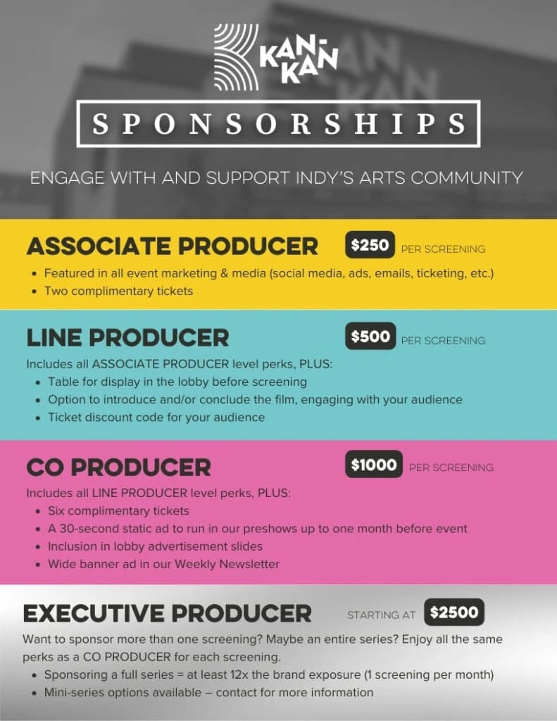 Kan-Kan sponsorship information, page 1